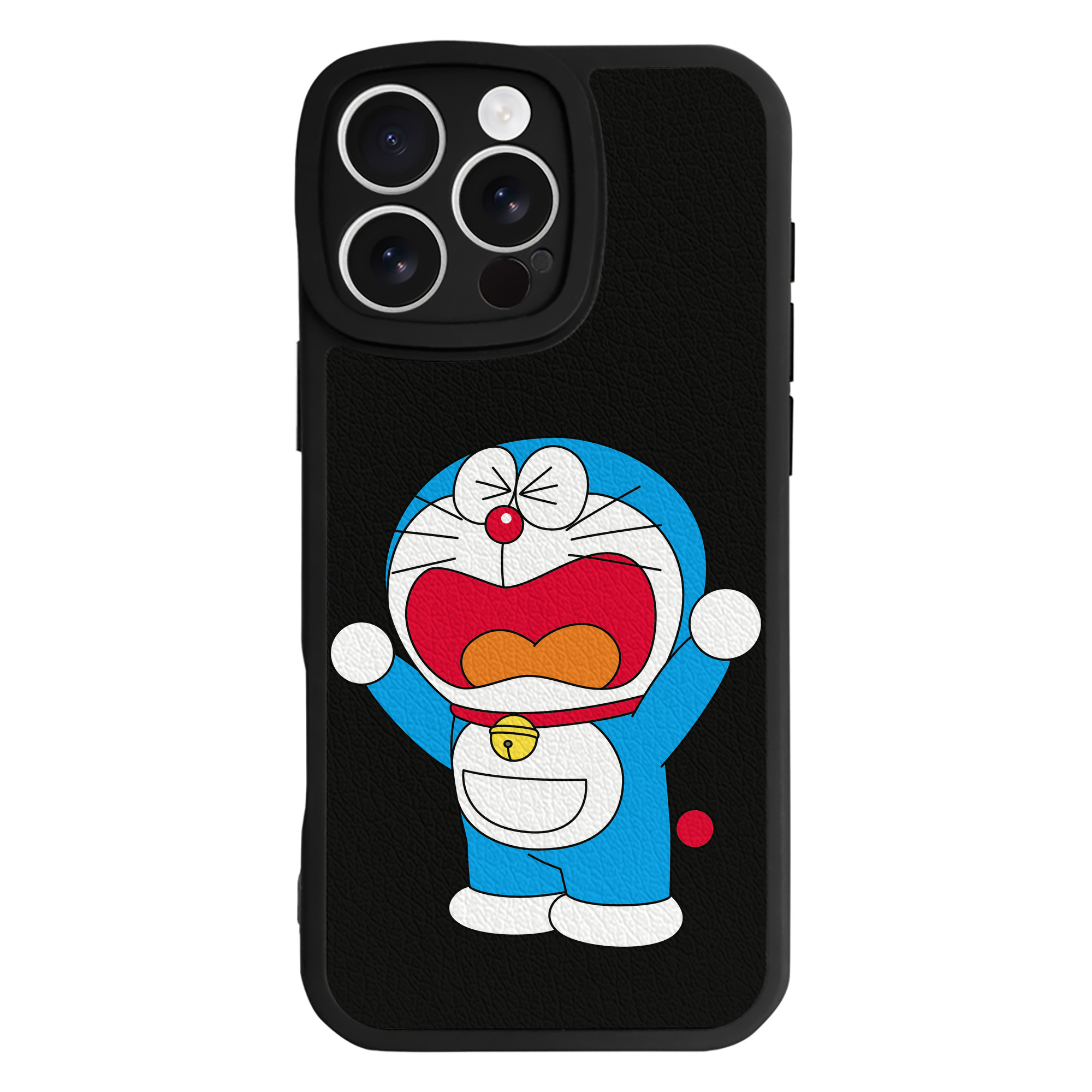 （画像用） ドラえもん Doraemon 【iPhone 16シリーズ対応】シリコンスマホケース（レザー調） 材質：シリコン
